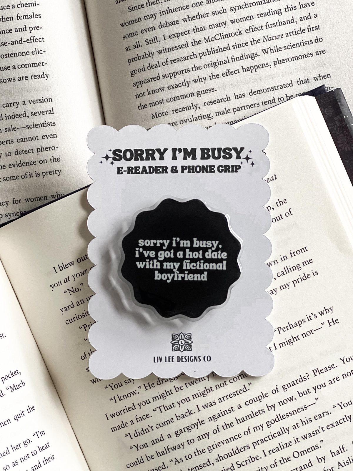 Sorry I'm Busy Kindle & Phone Grip