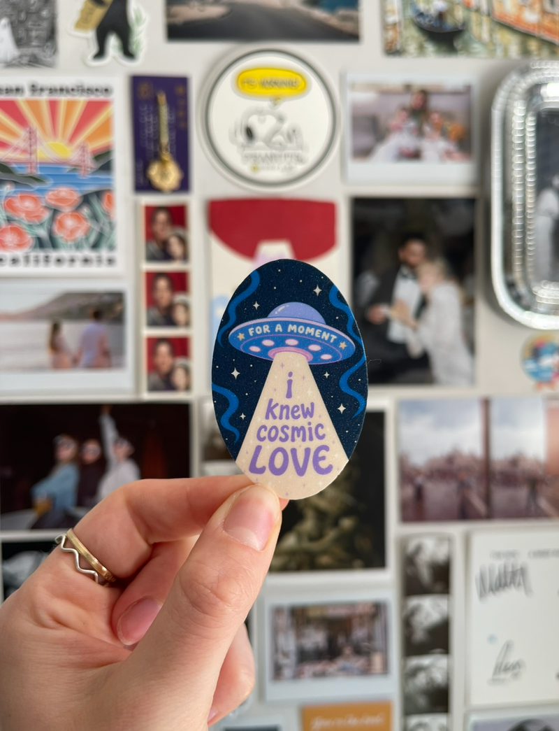 Cosmic Love Sparkly Sticker