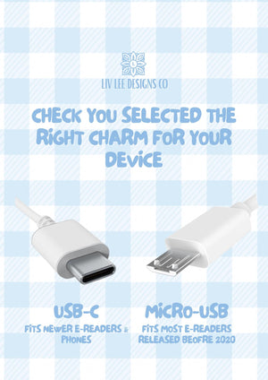 Blades & Blossoms Kindle Charm