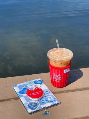 Books Spicy Coffee Icy Drink Sleeve