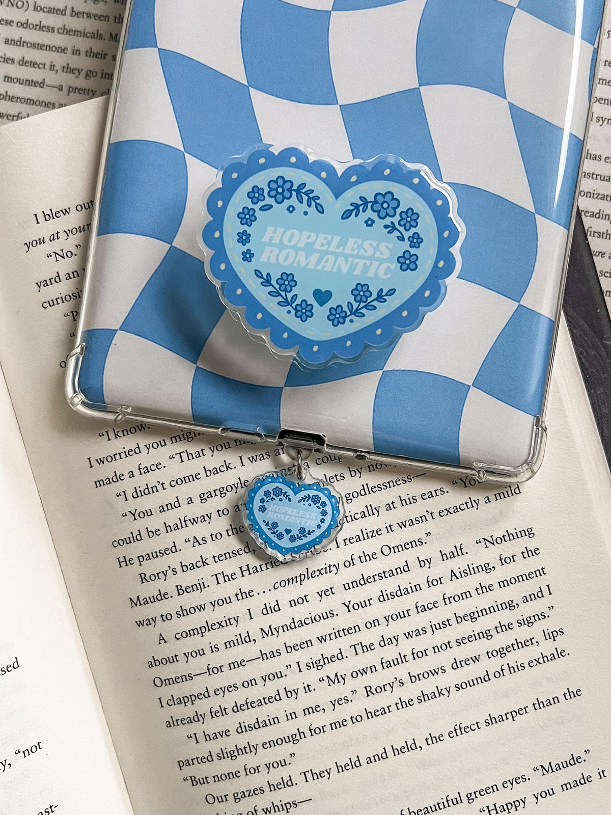 Hopeless Romantic Kindle Charm