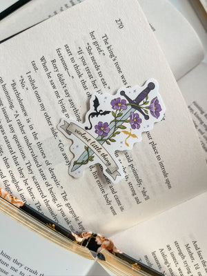 Violet Sword & Dragons Sticker