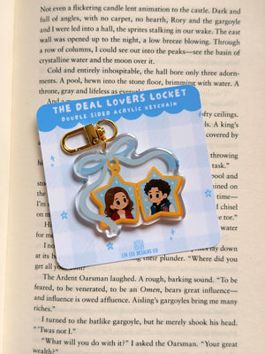 The Lovers Off Campus Locket Keychain