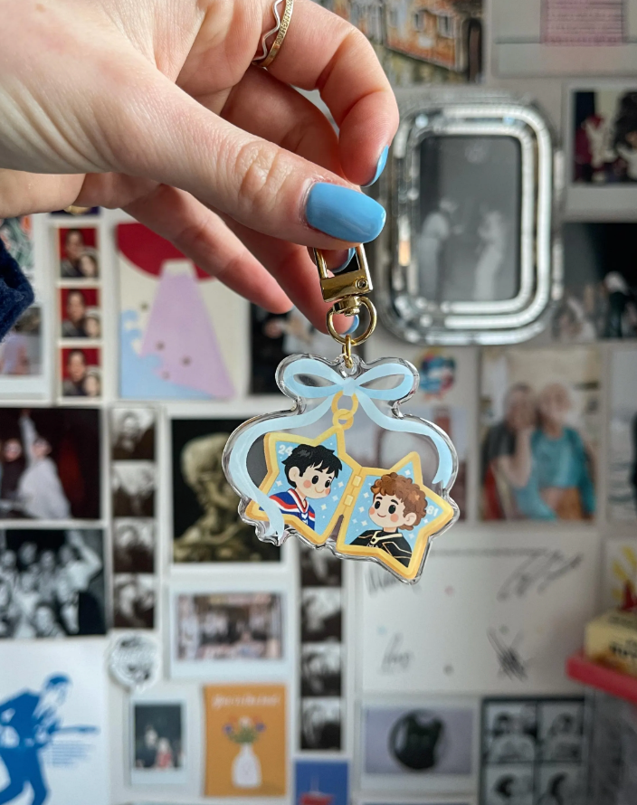 The Rivals Heated Rivalry Locket Keychain