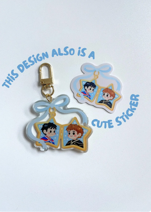 The Rivals Heated Rivalry Locket Keychain
