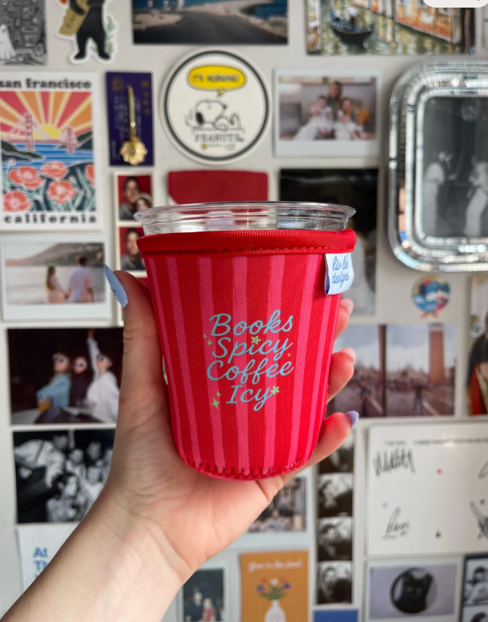 Books Spicy Coffee Icy Drink Sleeve