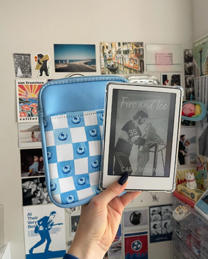 Blueberry Gingham Kindle & E-Reader Sleeve 🫐