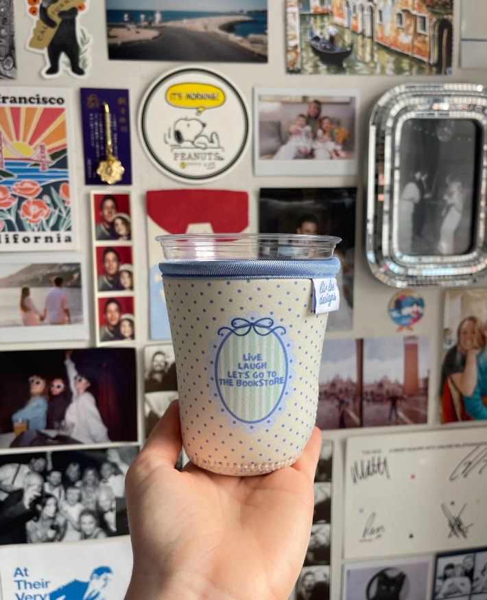 Live Laugh Let's go to the Bookstore Drink Sleeve