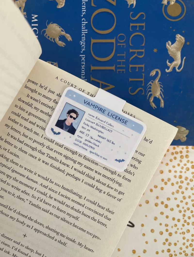 Edward Driving License Magnetic Bookmark