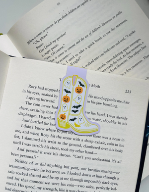 Spooky Cowboy Boot Magnetic Bookmark