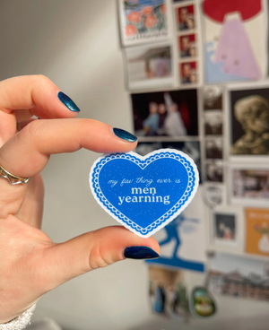 Men Yearning Sticker