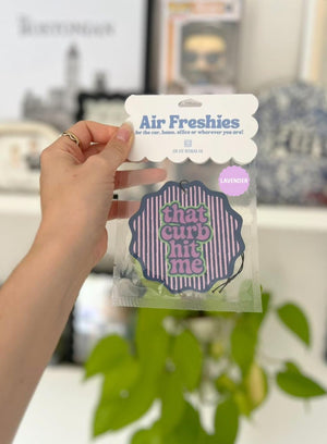 That Curb Hit Me Lavender Air Freshener