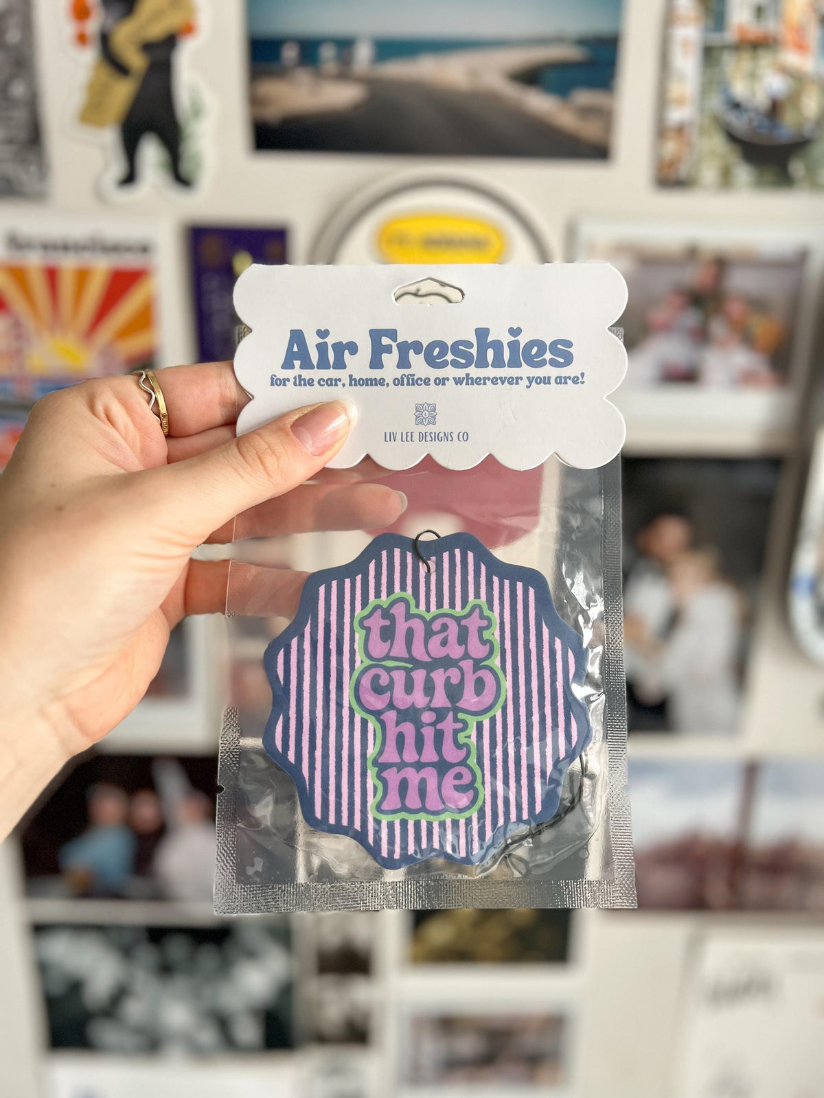 That Curb Hit Me Lavender Air Freshener