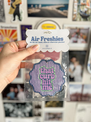 That Curb Hit Me Lavender Air Freshener